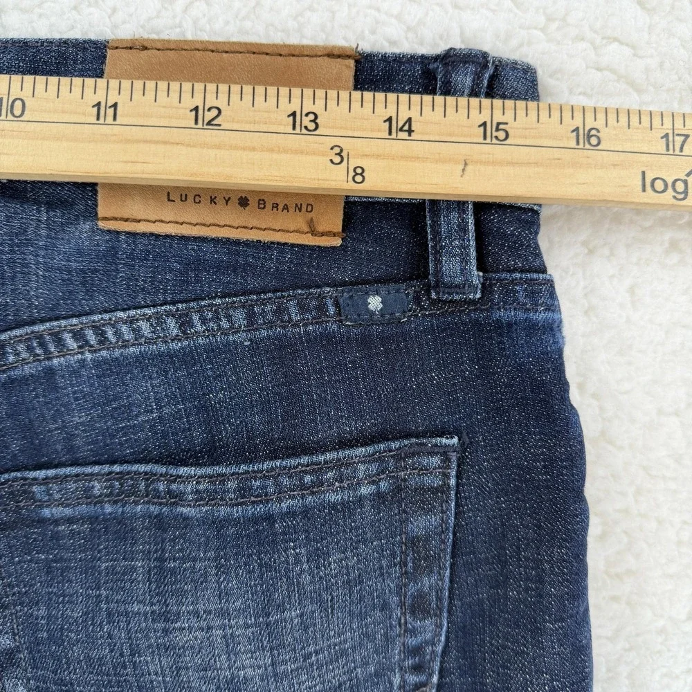 Lucky Brand 221 Original Straight Jeans‎ Mens 30x28 Dark Wash Stretch Denim